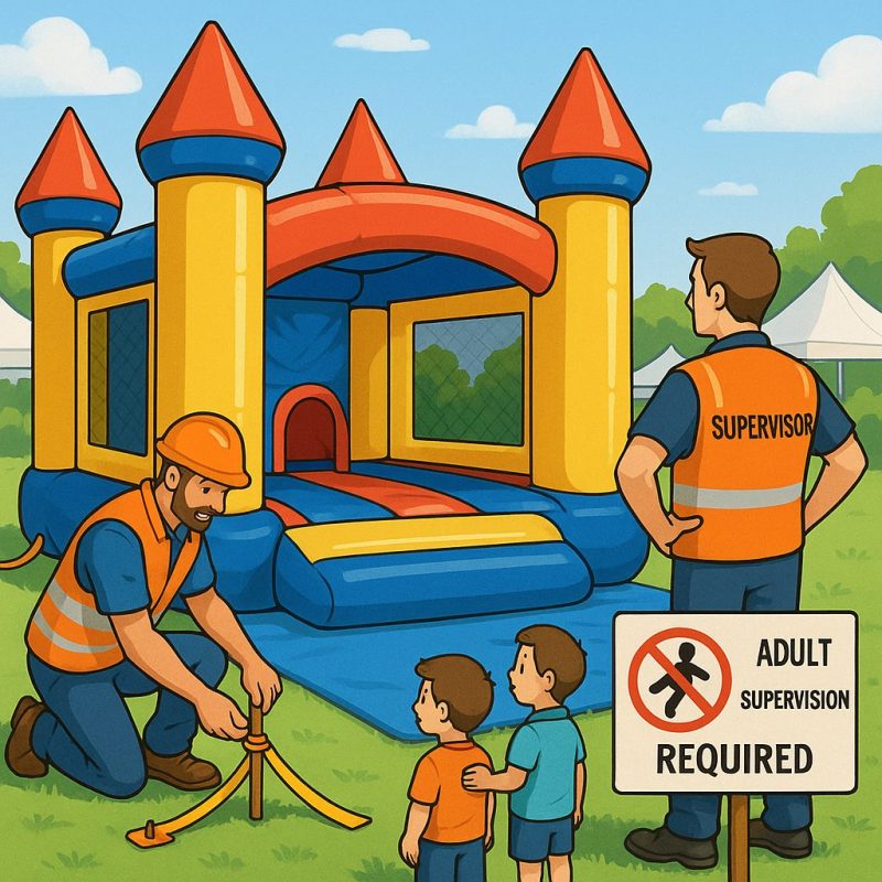 Safely Set Up and Secure an Inflatable | Australian Inflatables