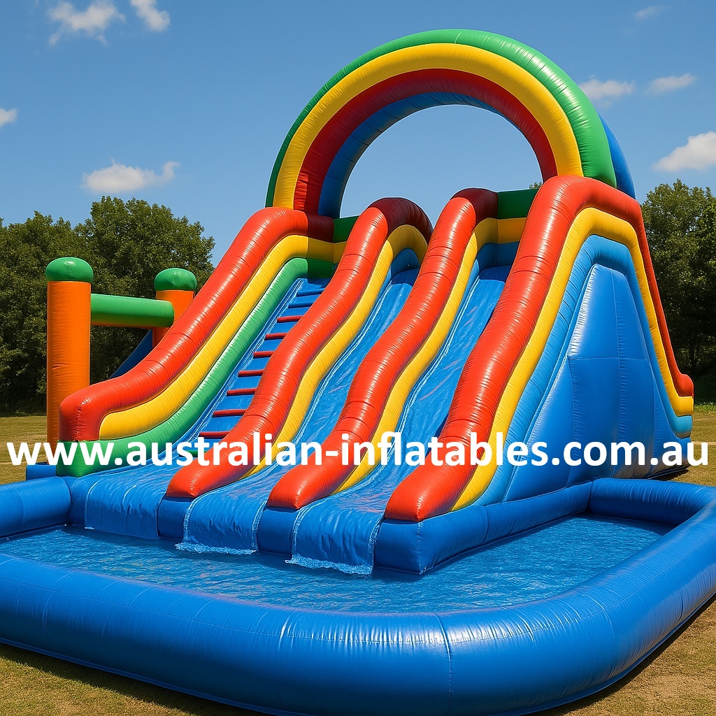 Aqua Adventure dual lane water slide for adults | Australian Inflatables