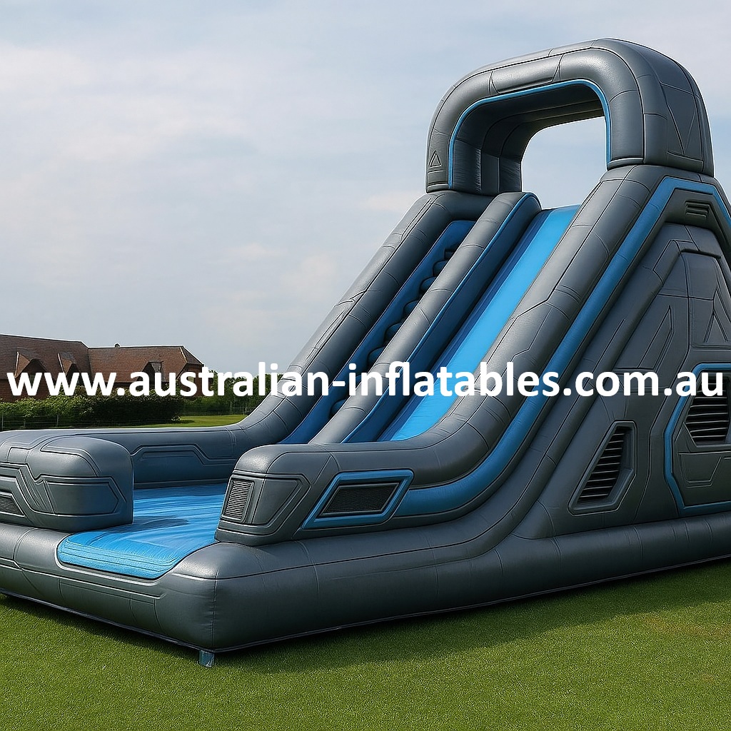 Quantum Quench wet and dry inflatable water slide for sale | Australian Inflatables