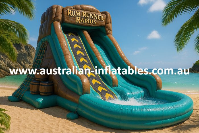 Rum Runner Rapids inflatable water slide For Adults | Australian Inflatables